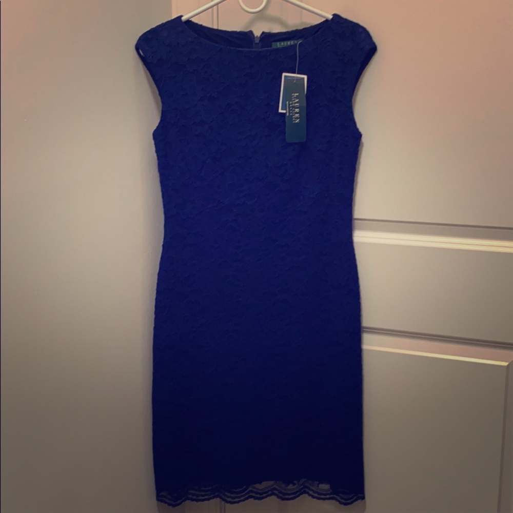 Ralph Lauren blue lace dress